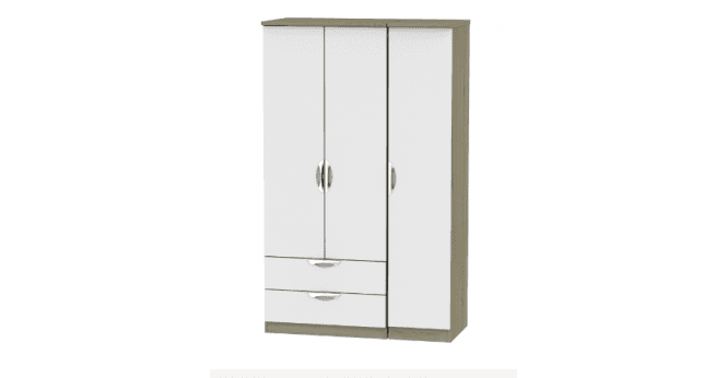 Welcome Camden Triple 2 Drawer Wardrobe