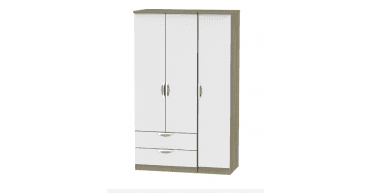 Camden Triple 2 Drawer Wardrobe