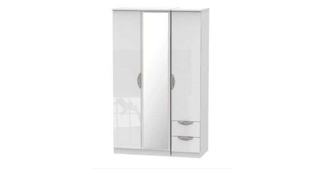 Welcome Camden Triple Mirror + Drawer Wardrobe