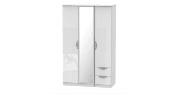 Camden Triple Mirror + Drawer Wardrobe