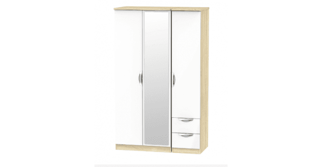 Welcome Camden Triple Mirror + Drawer Wardrobe