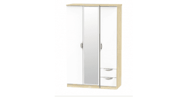 Camden Triple Mirror + Drawer Wardrobe