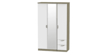 Camden Triple Mirror + Drawer Wardrobe