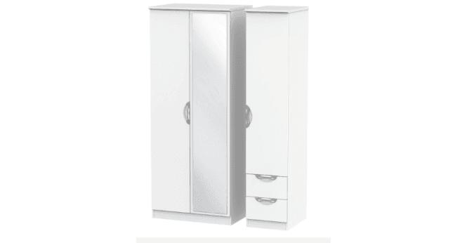 Welcome Camden Triple Mirror + Drawer Wardrobe