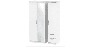 Camden Triple Mirror + Drawer Wardrobe