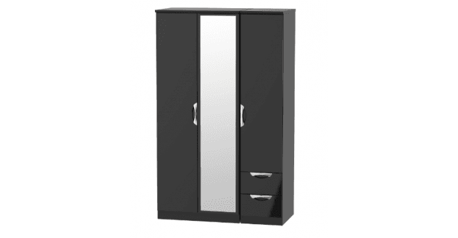Welcome Camden Triple Mirror + Drawer Wardrobe