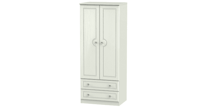 Welcome Crystal 2ft6in 2 Drawer Wardrobe