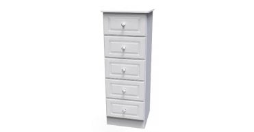 Crystal 4 Drawer Bedside Cabinet