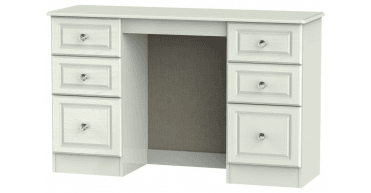 Crystal  Double Pedestal Dressing Table