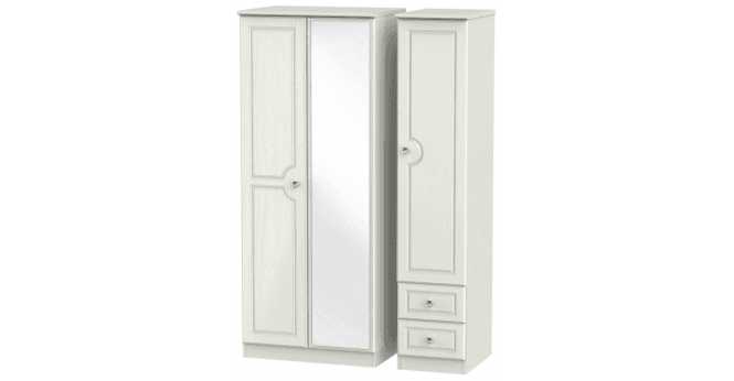 Welcome Crystal Triple Mirror + Drawer Wardrobe