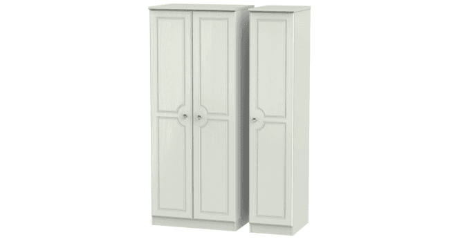 Welcome Crystal Triple Plain Wardrobe