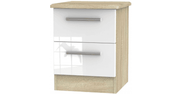 Knightsbridge 2 Drawer Bedside Cabinet