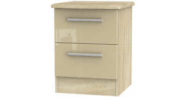 Knightsbridge 2 Drawer Bedside Cabinet