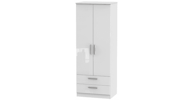 Welcome Knightsbridge 2ft6in 2 Drawer Wardrobe