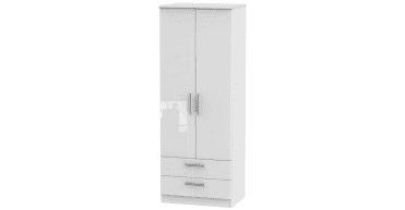Knightsbridge 2ft6in 2 Drawer Wardrobe