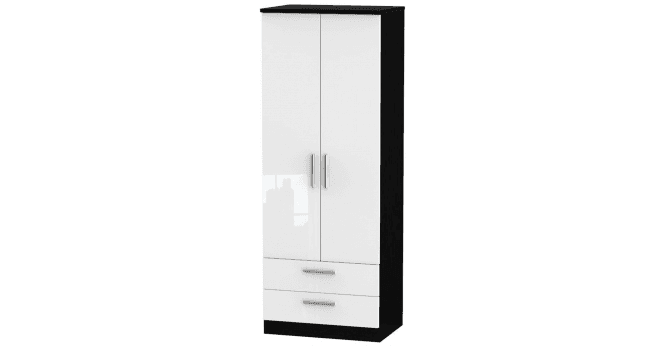 Welcome Knightsbridge 2ft6in 2 Drawer Wardrobe