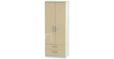 Knightsbridge 2ft6in 2 Drawer Wardrobe