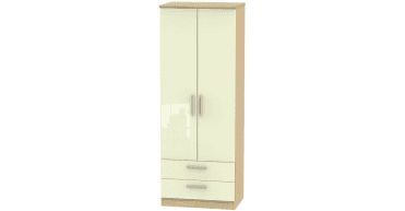 Knightsbridge 2ft6in 2 Drawer Wardrobe