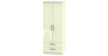Knightsbridge 2ft6in 2 Drawer Wardrobe