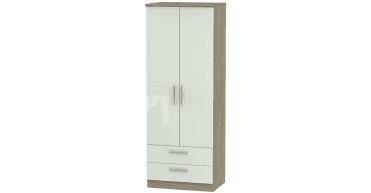 Knightsbridge 2ft6in 2 Drawer Wardrobe