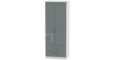 Knightsbridge 2ft6in 2 Drawer Wardrobe