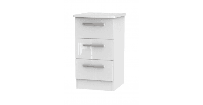 Welcome Knightsbridge 3 Drawer Bedside Cabinet