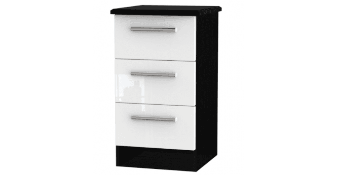 Welcome Knightsbridge 3 Drawer Bedside Cabinet