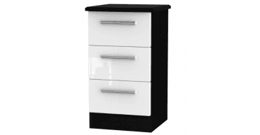 Knightsbridge 3 Drawer Bedside Cabinet