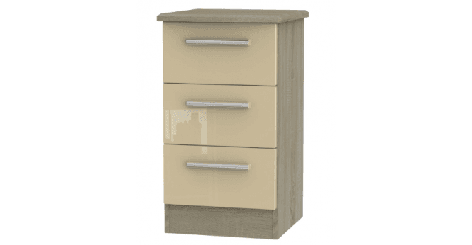 Welcome Knightsbridge 3 Drawer Bedside Cabinet