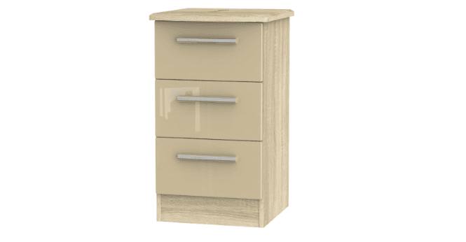 Welcome Knightsbridge 3 Drawer Bedside Cabinet