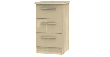 Knightsbridge 3 Drawer Bedside Cabinet