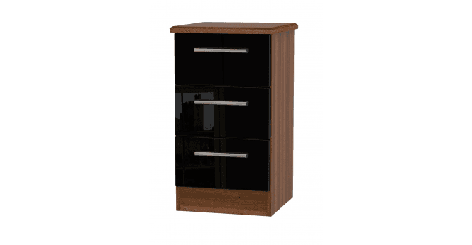 Welcome Knightsbridge 3 Drawer Bedside Cabinet