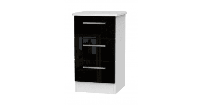 Welcome Knightsbridge 3 Drawer Bedside Cabinet