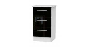 Knightsbridge 3 Drawer Bedside Cabinet