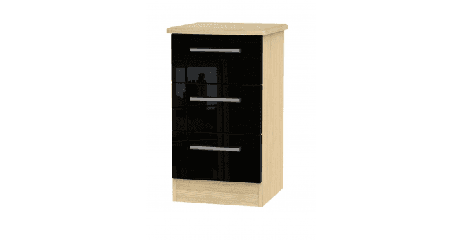 Welcome Knightsbridge 3 Drawer Bedside Cabinet