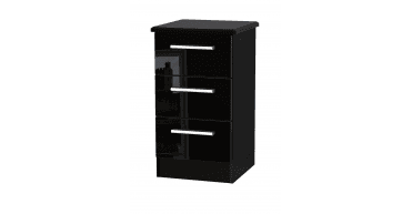 Knightsbridge 3 Drawer Bedside Cabinet