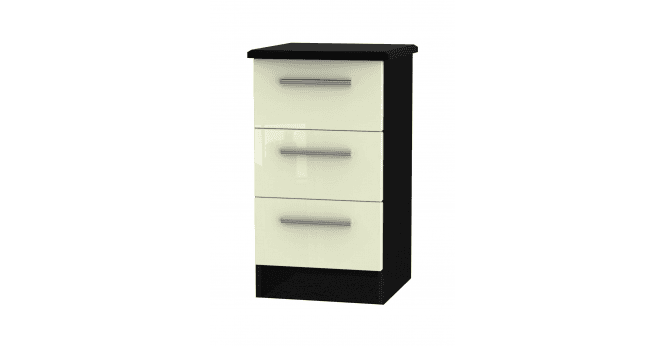 Welcome Knightsbridge 3 Drawer Bedside Cabinet