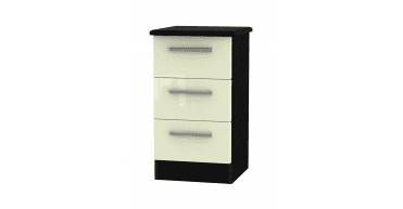 Knightsbridge 3 Drawer Bedside Cabinet