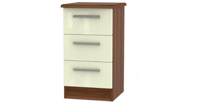 Welcome Knightsbridge 3 Drawer Bedside Cabinet