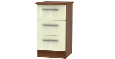 Knightsbridge 3 Drawer Bedside Cabinet