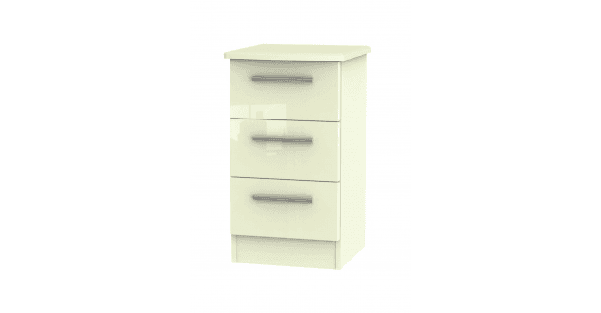 Welcome Knightsbridge 3 Drawer Bedside Cabinet