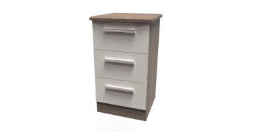 Knightsbridge 3 Drawer Bedside Cabinet