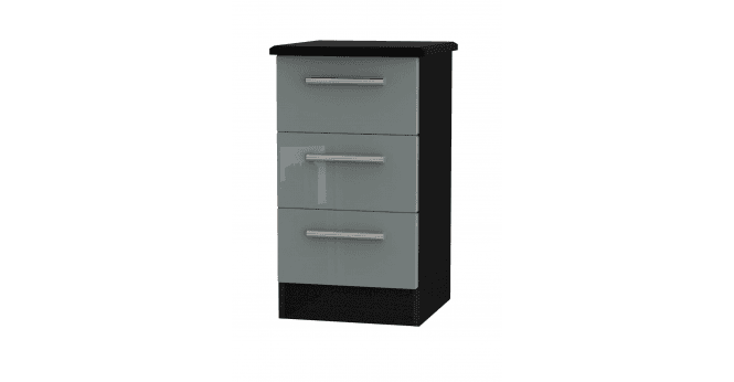 Welcome Knightsbridge 3 Drawer Bedside Cabinet