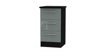 Knightsbridge 3 Drawer Bedside Cabinet