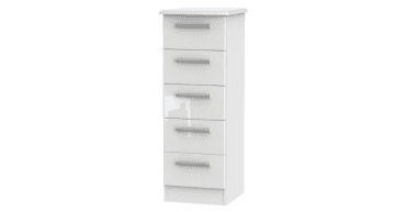 Knightsbridge 5 Drawer Bedside Cabinet