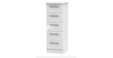 Knightsbridge 5 Drawer Bedside Cabinet