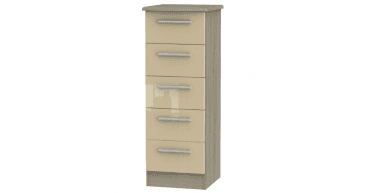 Knightsbridge 5 Drawer Bedside Cabinet