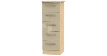 Knightsbridge 5 Drawer Bedside Cabinet