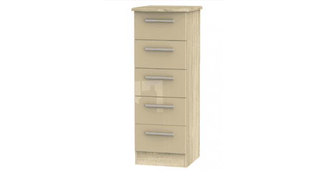 Welcome Knightsbridge 5 Drawer Bedside Cabinet