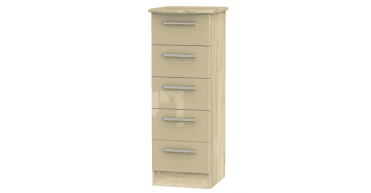 Knightsbridge 5 Drawer Bedside Cabinet
